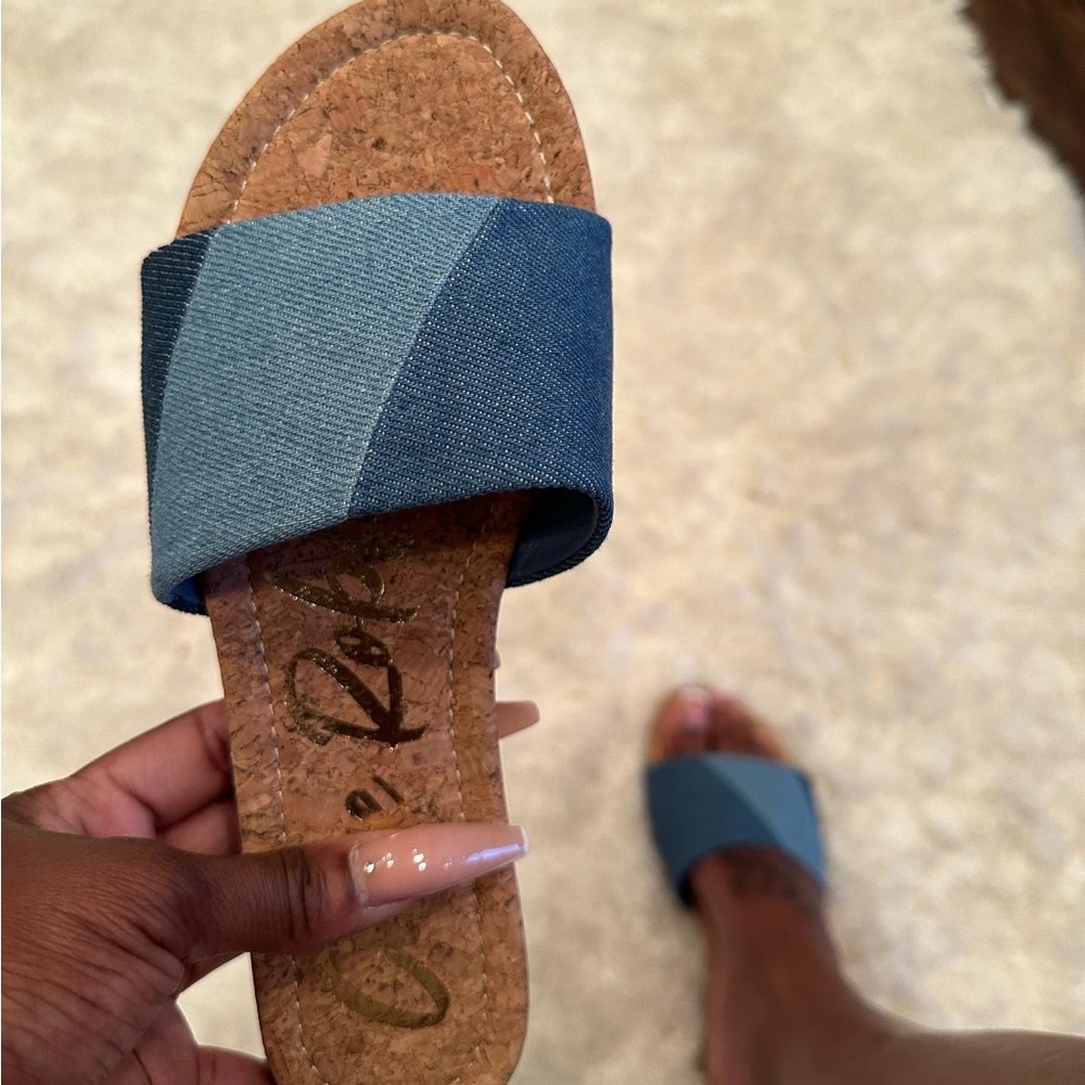 Denim sandals